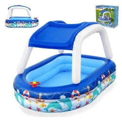 Inflatable Children's Pool with Canopy 213 x 155 x 132 cm Bestway 54370