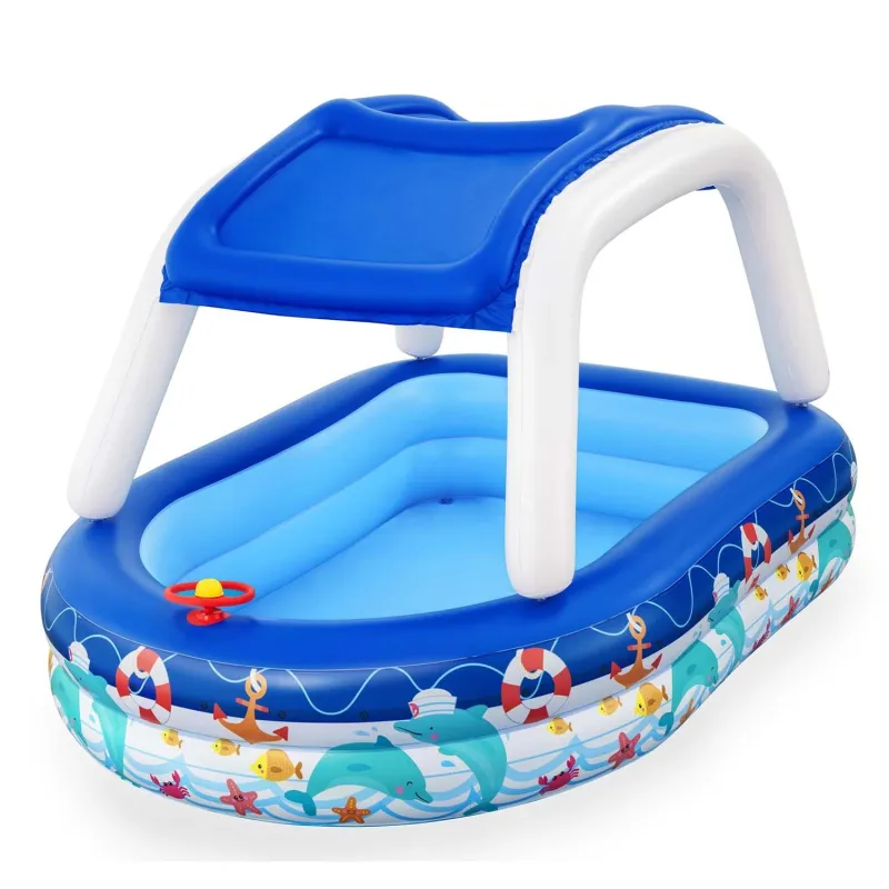 Colorful children's pool, great for garden play during summer