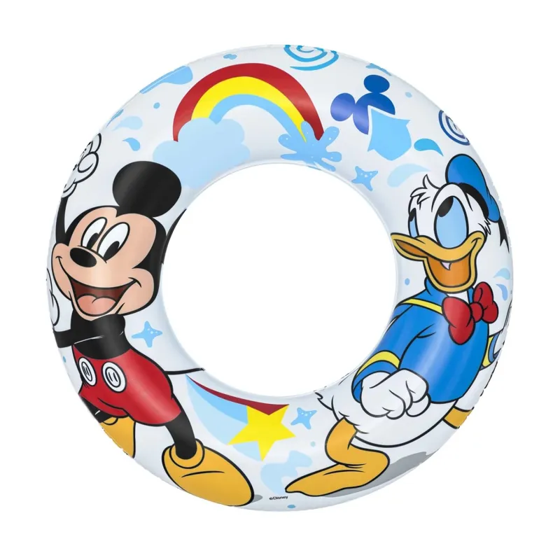 Colorful Mickey and Donald swimming ring, perfect for summer water adventures