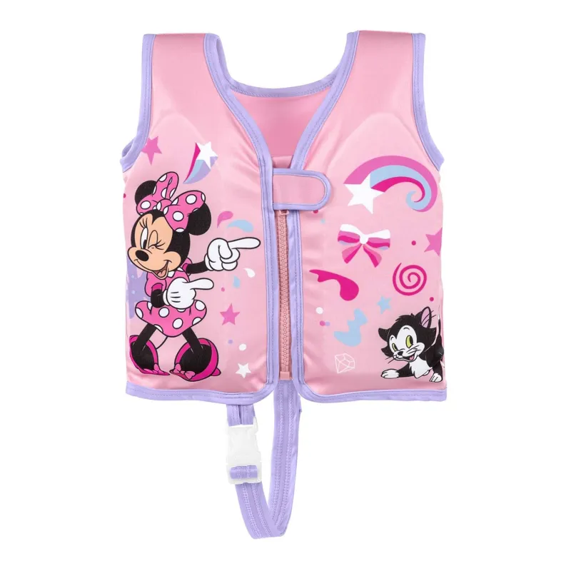 Minnie swimming vest in pink, perfect for pool fun and learning to swim
