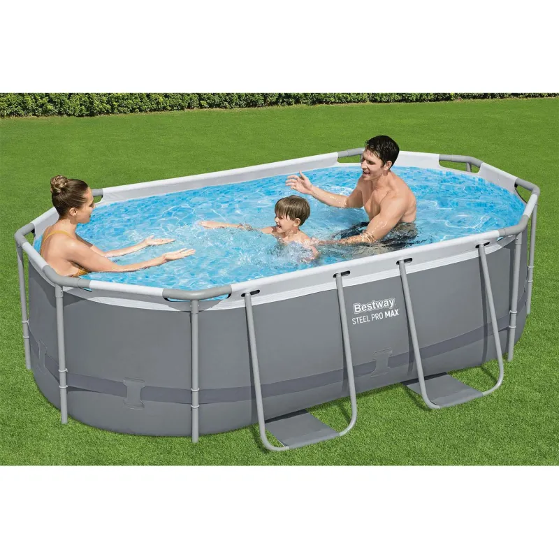 Durable PVC material for the 305 x 200 x 84 cm garden frame pool, great for summer use