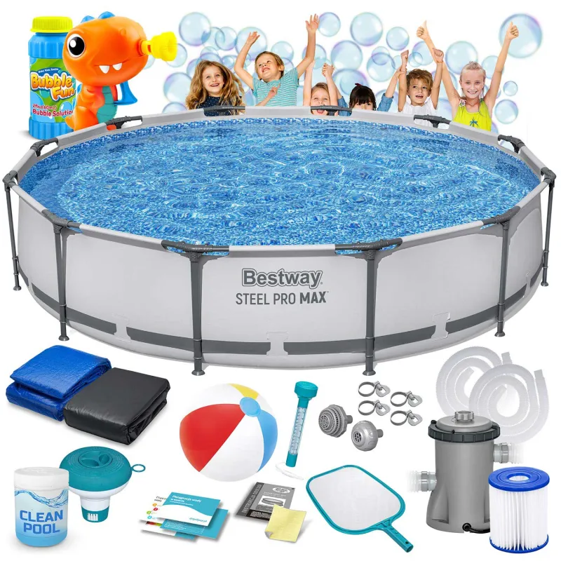 16in1 garden frame pool 366 x 76 cm, perfect for summer fun, Bestway 56416