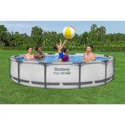 Blue garden frame pool 366 x 76 cm, perfect for kids and summer fun