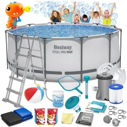 Garden Frame Pool 366 x 122 cm 18in1 Bestway 56420 + Bubble Machine FREE