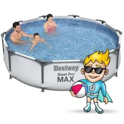 305 x 76 cm frame pool, stylish design, perfect for outdoor use