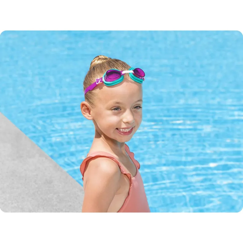 Children's swimming goggles with a comfortable strap, great for kids