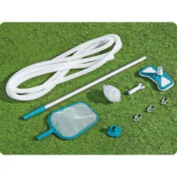 Blue pool cleaning set, perfect for maintaining your swimming pool water