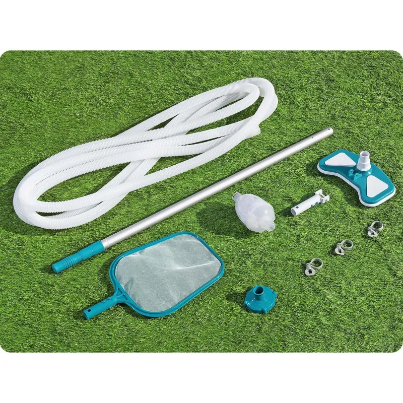 Blue pool cleaning set, perfect for maintaining your swimming pool water