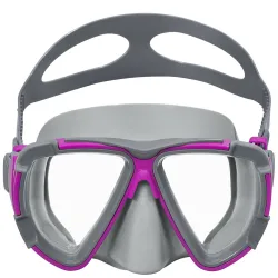 Purple swimming mask made from high-quality materials for comfort and durability