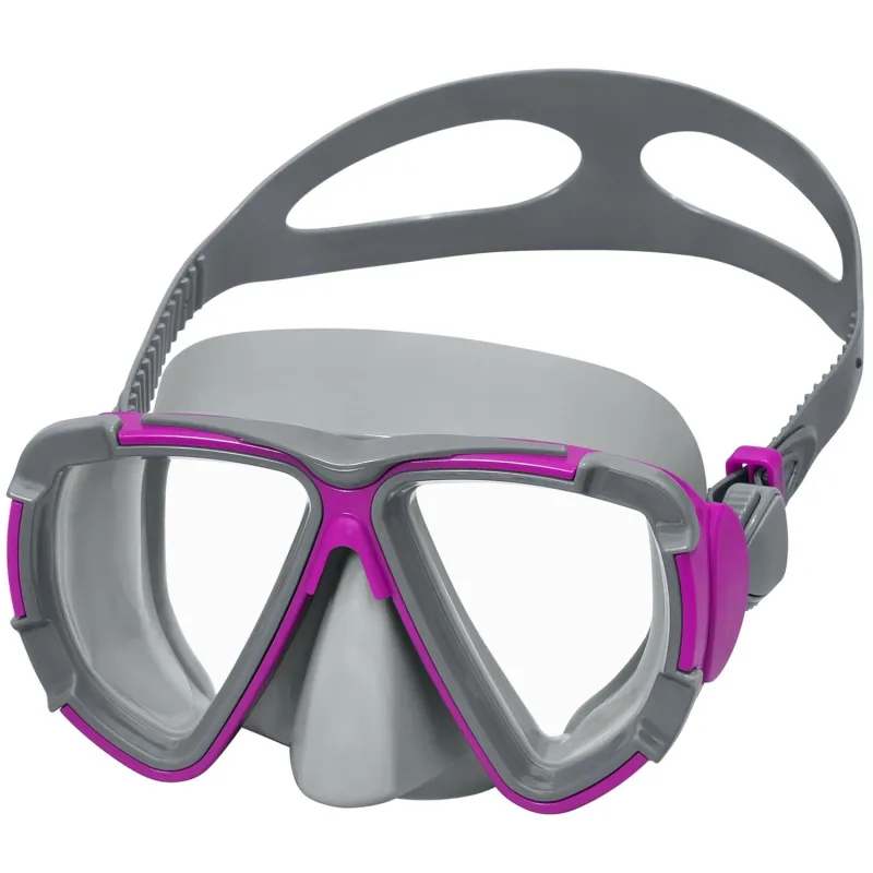 Purple swimming mask, great for kids and adults during summer fun