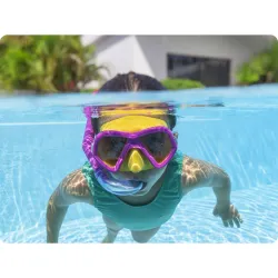 Stylish pink diving set Bestway 24023, great for snorkeling and water activities