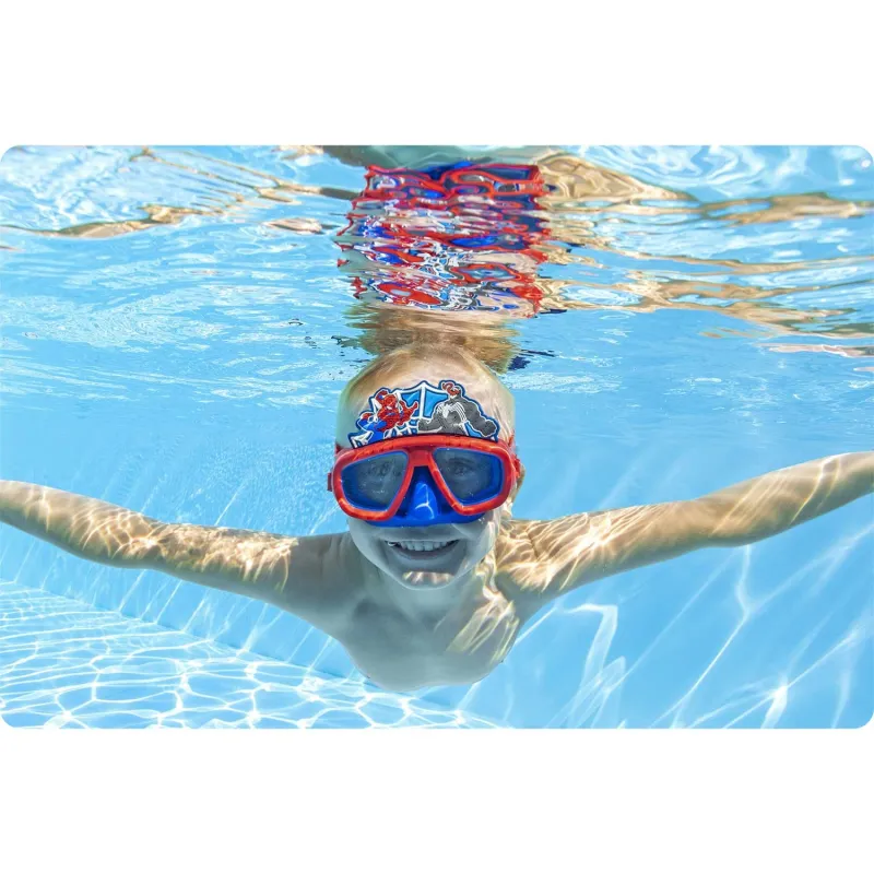 Inflatable Spider-Man swimming mask, perfect for water play and pool fun