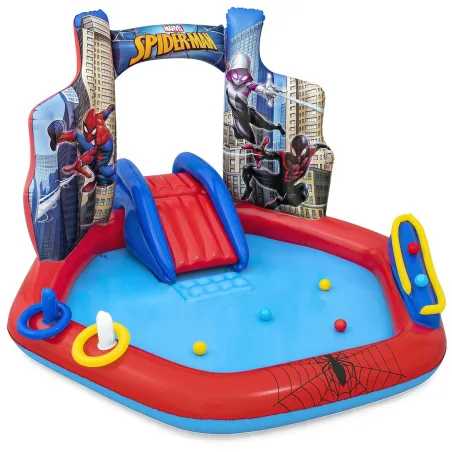 Spider-Man inflatable playground 211 x 206 x 127 cm, perfect for outdoor fun