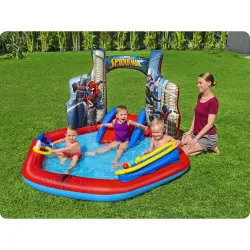 Colorful Spider-Man playground, perfect for kids' outdoor activities