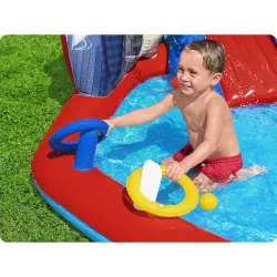 Easy to use and store, inflatable playground for children