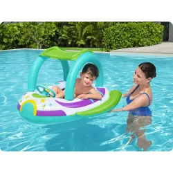 Blue beach float, perfect for relaxing by the water