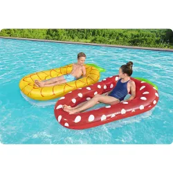 Bestway 43644 inflatable strawberry mattress for fun in the garden or pool