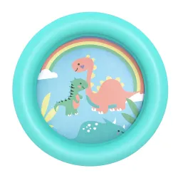 Blue inflatable pool, perfect for the garden or beach