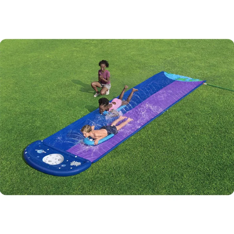 Colorful 2-Person Water Slide 488 cm for garden fun
