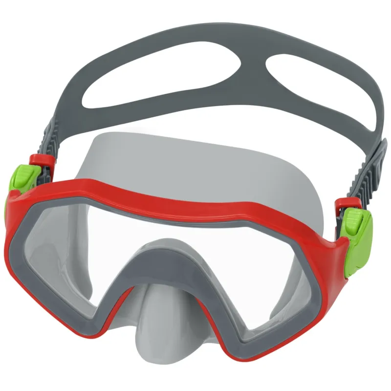 Red swimming mask, perfect for young swimmers