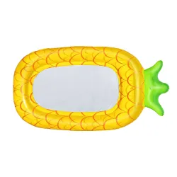 Inflatable pineapple swimming mattress, perfect for summer fun