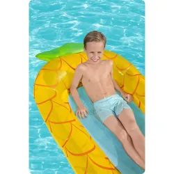 Comfortable inflatable pineapple mattress, stylish for relaxing on water