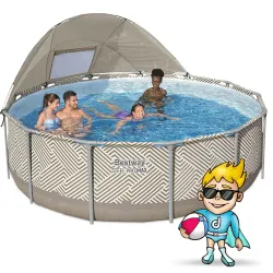 Garden frame pool 396 x 107 cm 11in1, great for summer fun in the garden