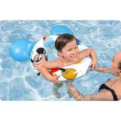 Colorful Mickey swimming ring, 76 cm, safe for kids in water
