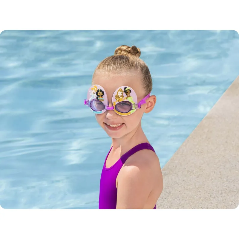 Pink children's swimming goggles, stylish and functional for water activities