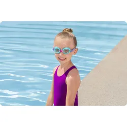 Ariel swimming goggles for kids, pink style perfect for swimming lessons