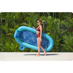 Colorful inflatable swimming airbed, a stylish addition to summer fun
