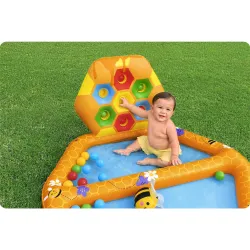 Made from durable material, inflatable playground for children
