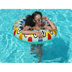Bestway 36294 Swimming Ring in pink, great for the beach