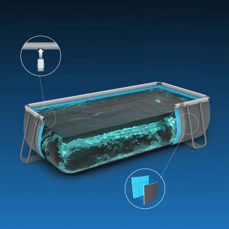 Ideal garden pool 549 x 274 x 122 cm for relaxation