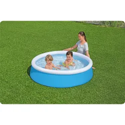 Kids pool providing joy and cooling on hot days