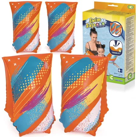 Arm bands for children L/XL, colorful swimming aids for kids