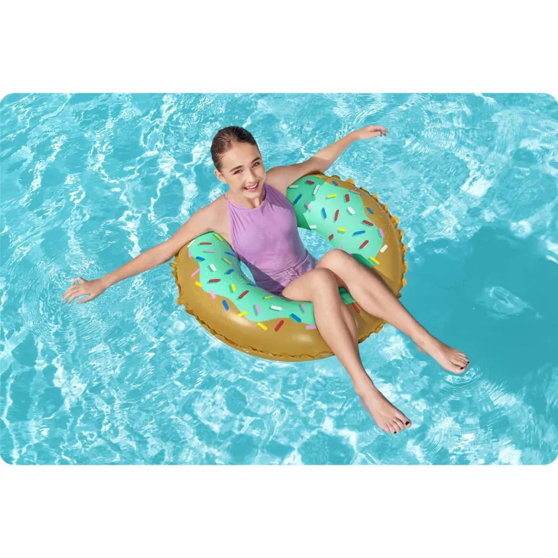 Durable donut swimming ring, comfortable for use in water