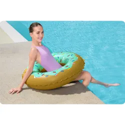 Donut swimming ring, great for summer water adventures