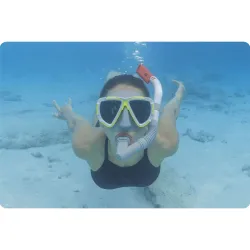 White diving set, great for summer water adventures