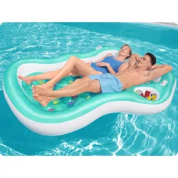 Colorful Bestway 43045 swimming mattress perfect for summer days in the water
