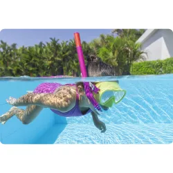 Intense yellow diving set, excellent for beach activities and fun