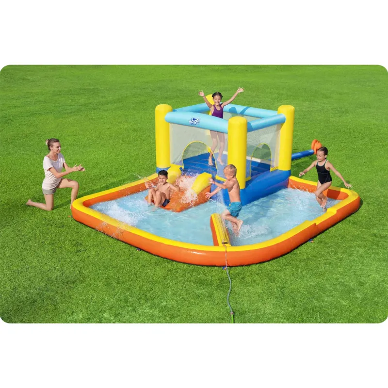 Inflatable playground Beach Bounce with a soft surface for kids