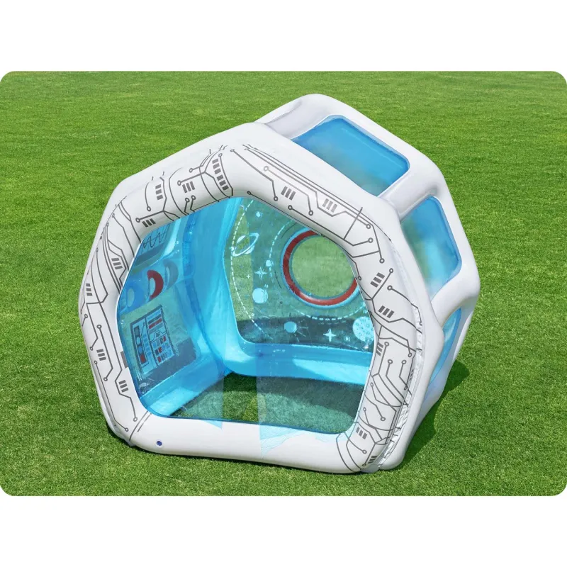 Space station inflatable play center, great choice for summer days
