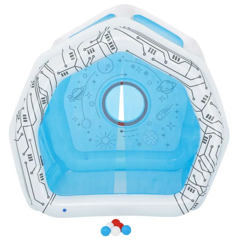 Inflatable play center space station, ideal for little explorers