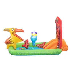 Made from durable material, inflatable playground for children