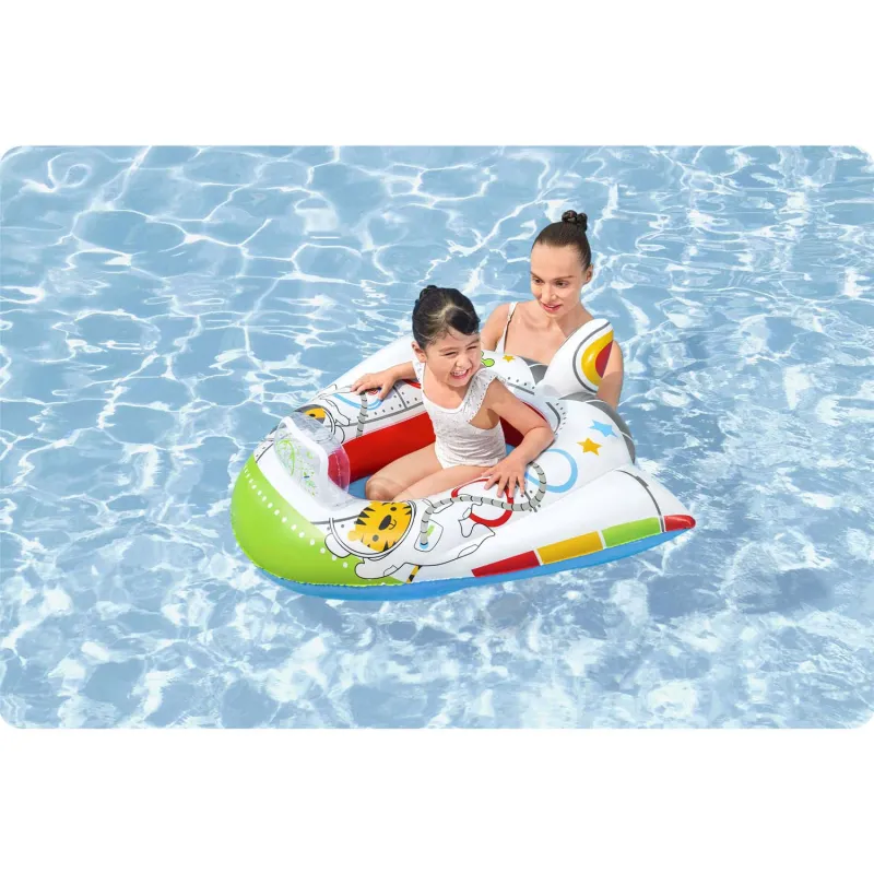 Spaceship beach float, perfect for garden and beach fun with kids
