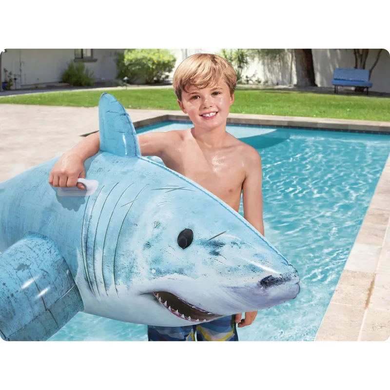 Shark inflatable airbed 183 x 102 cm Bestway 41405, perfect for kids during holidays