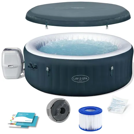 Inflatable Lay-Z Miami SPA for 6 people in green, perfect for relaxation