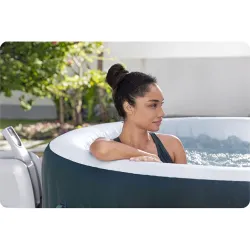 Green inflatable Lay-Z Miami SPA for 6 people, great for the garden