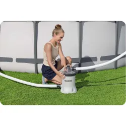 Stylish Bestway 58870 filter pump for pools with effective filter balls